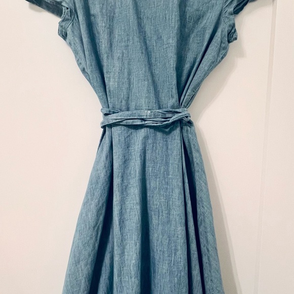 Ralph Lauren Chambray Blue Midi Dress - Picture 3 of 5